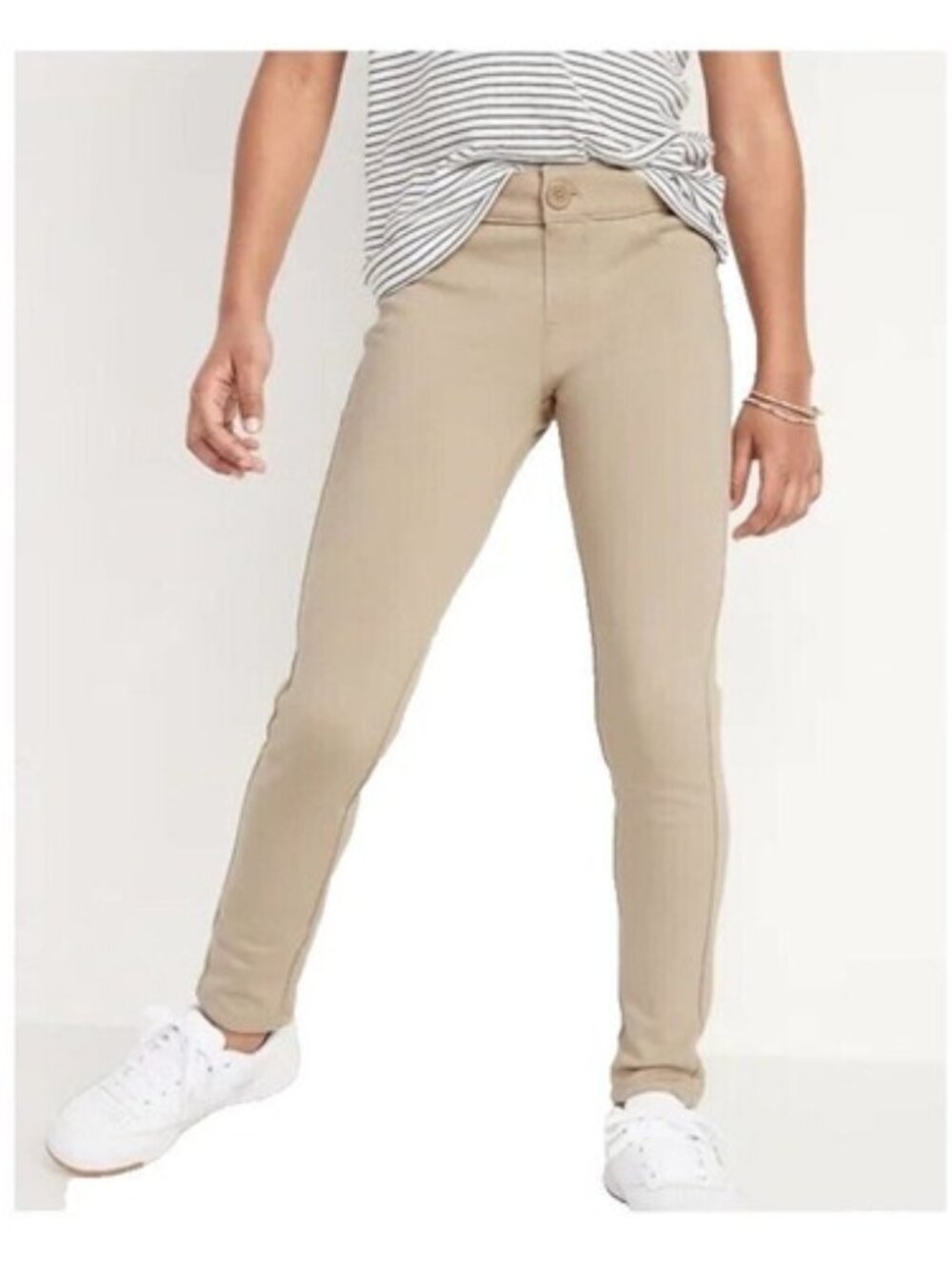 BRAND NEW EDDIE BAUER PASSENGER POINTE KHAKI STRETCH PANTS SIZE 7 GIRLS